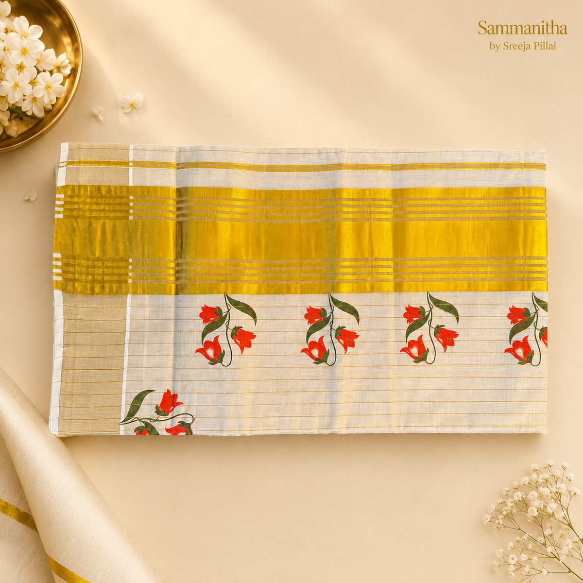 Kerala Kasavu saree14