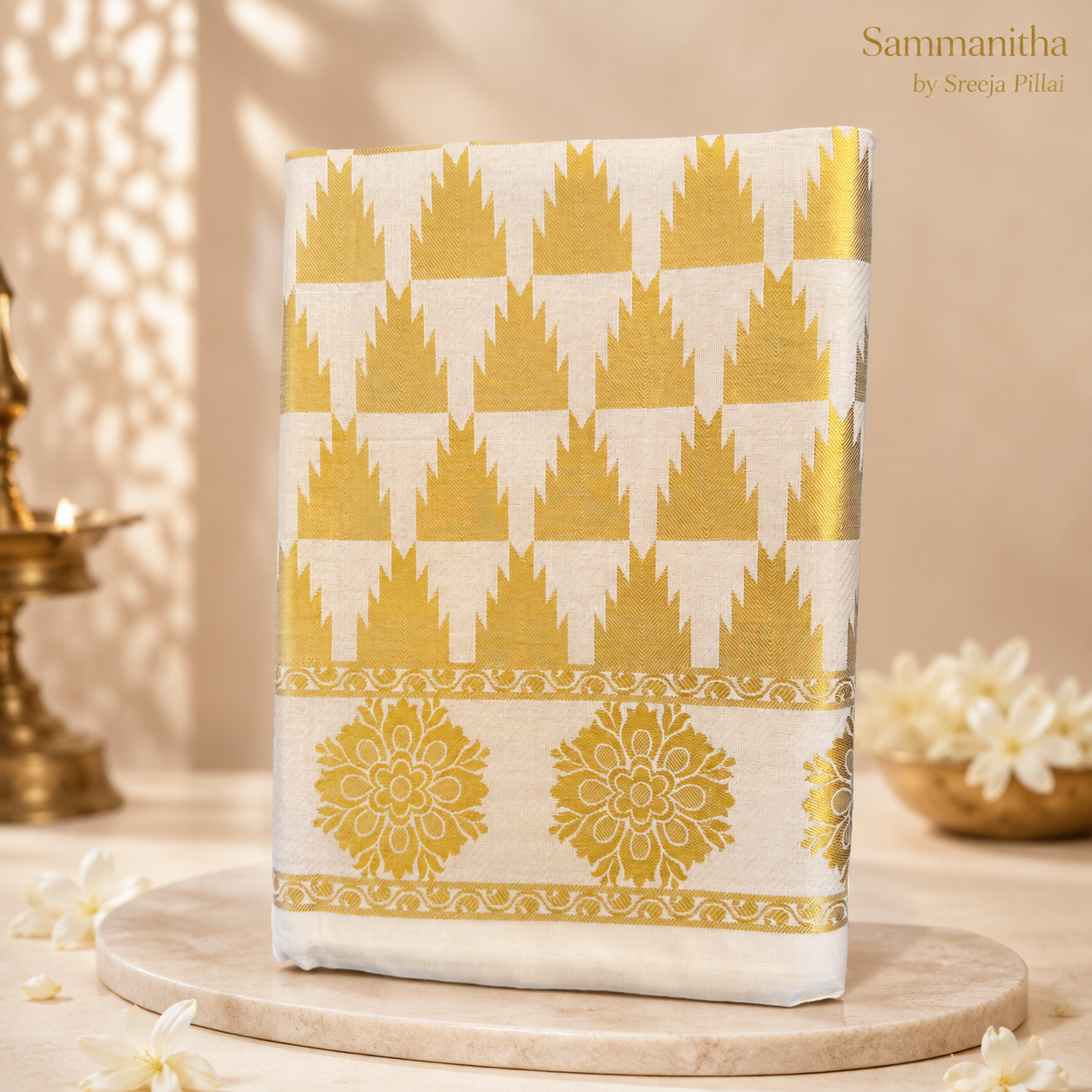 Kerala Kasavu Cotton saree SKS28