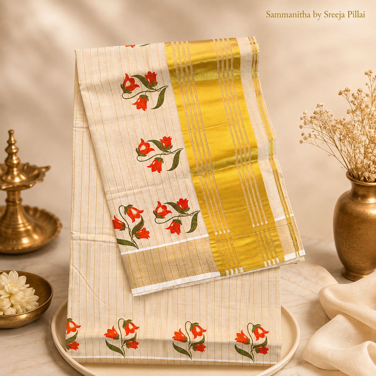 Kerala Kasavu saree5