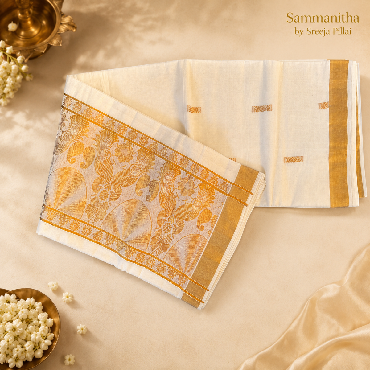 Kerala Kasavu saree6