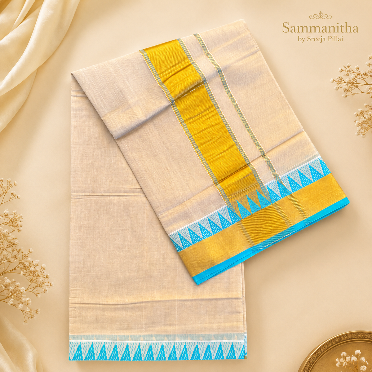 Kerala Kasavu saree9