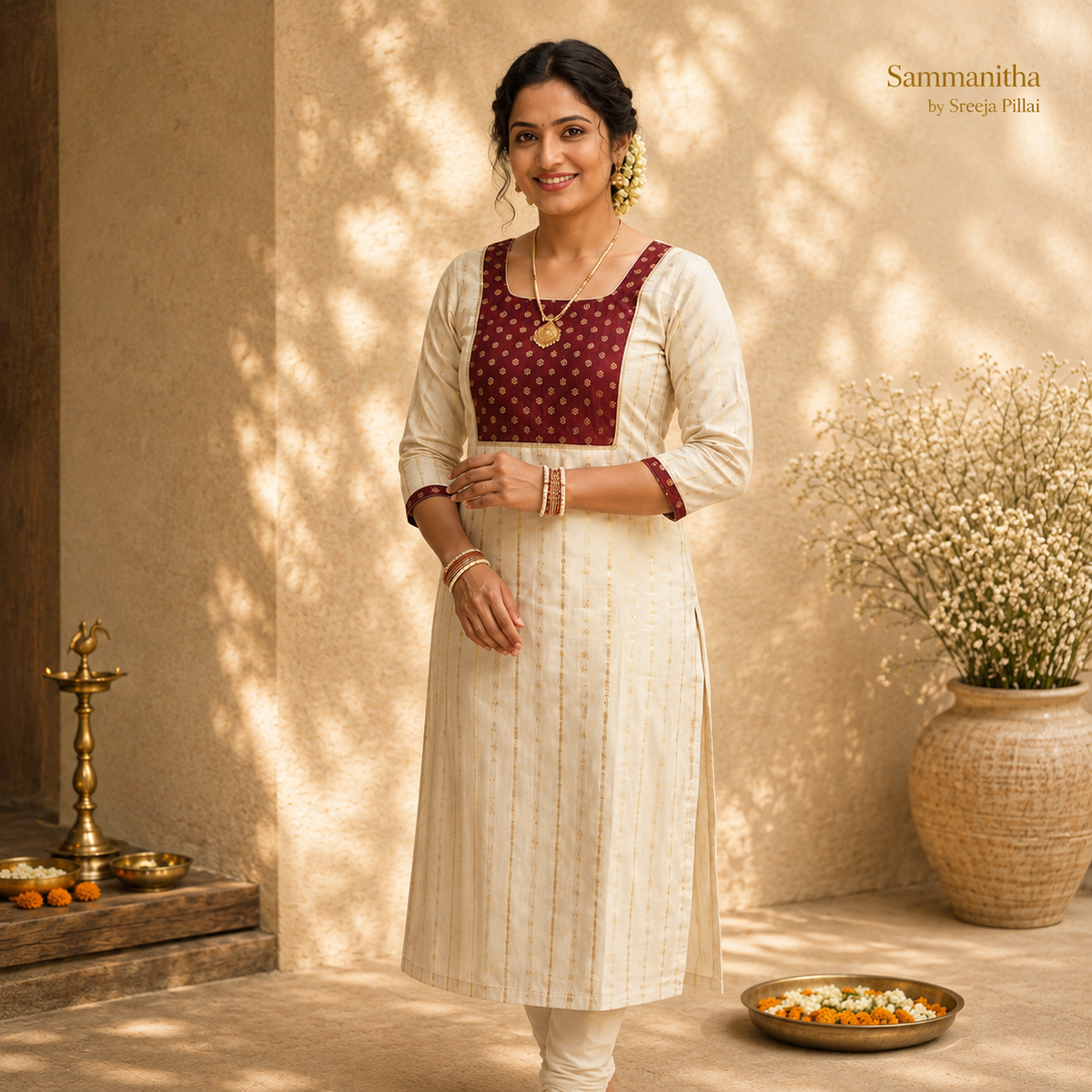 Onam themed salwar set