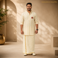 Lotus Flower Embroidered Kurta