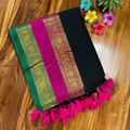Mul Cotton Saree with Kanchi border