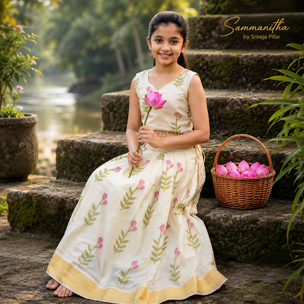 Floral Skirt and top for girls